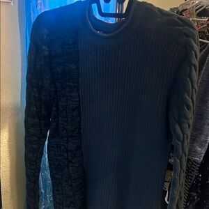 Men's Stylish Blue Crewneck Sweater
